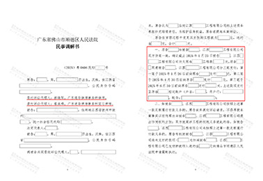 佛山顺德砌墙工程尾款纠纷，经法院调解确认：公司及股东共同偿还欠付工程款项